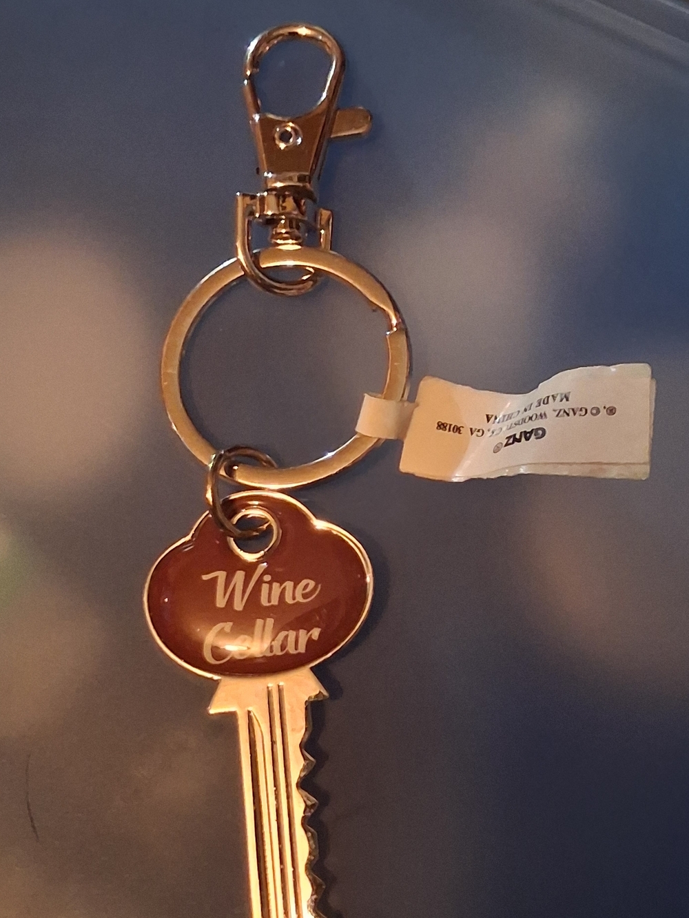 GANZ Silver-tone "Wine Cellar" Key Charm